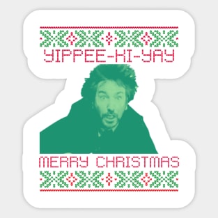 Yippee Ki Yay Merry Christmas Sticker